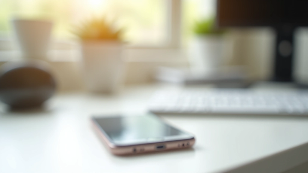 Phone on desk with do-not-disturb mode showing on screen